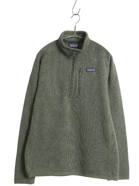 パタゴニア ベターセーター ハーフジップ メンズ М 古着 18年製 アウトドア フリース セーター 裏起毛 プルオーバー ジャケット グリーン