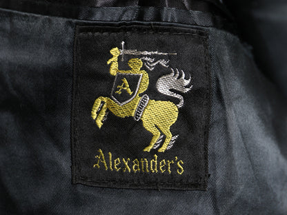 70s USA製 Alexanders チェスター ロング コート メンズ L ヴィンテージ メルトン ウール フィールド テーラード トラッド シンプル 濃紺 
