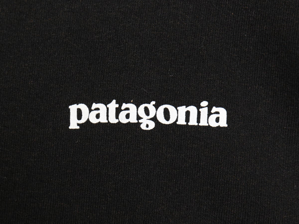 パタゴニア 両面 プリント 長袖 Tシャツ メンズ XL / 19年製 ロンT ロングスリーブ P6 バックプリント ボックスロゴ カットソー ブラック