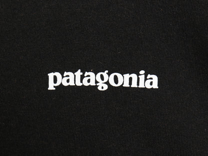 パタゴニア 両面 プリント 長袖 Tシャツ メンズ XL / 19年製 ロンT ロングスリーブ P6 バックプリント ボックスロゴ カットソー ブラック