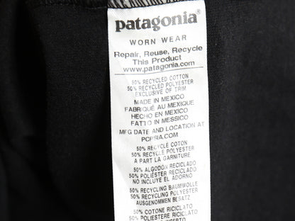 パタゴニア 両面 プリント 長袖 Tシャツ メンズ XL / 19年製 ロンT ロングスリーブ P6 バックプリント ボックスロゴ カットソー ブラック