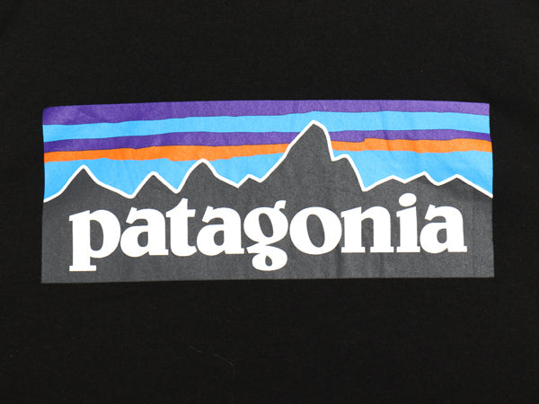 パタゴニア 両面 プリント 長袖 Tシャツ メンズ XL / 19年製 ロンT ロングスリーブ P6 バックプリント ボックスロゴ カットソー ブラック