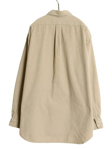 90s ラルフローレン 太畝 コーデュロイ 長袖 ボタンダウン シャツ メンズ XL オールド ポロ BLAIRE 無地 ワンポイント ポニー 大きいサイズ