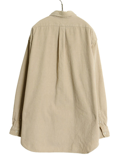 90s ラルフローレン 太畝 コーデュロイ 長袖 ボタンダウン シャツ メンズ XL オールド ポロ BLAIRE 無地 ワンポイント ポニー 大きいサイズ