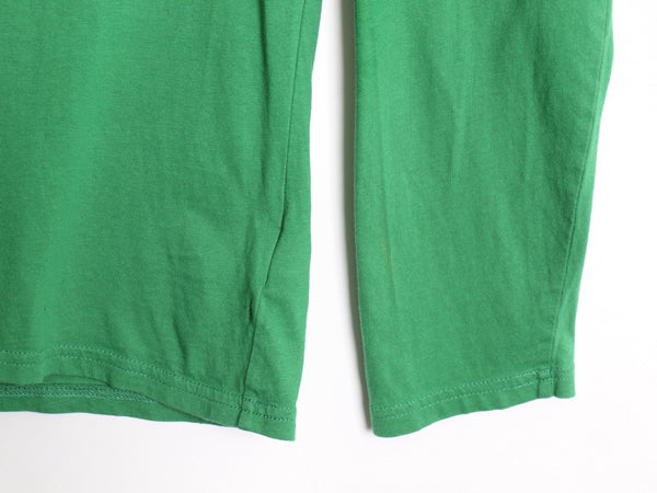 ポロ ラルフローレン フード付き 長袖 Tシャツ メンズ M コットン ロンT フード パーカー プルオーバー カットソー シンプル 薄手 グリーン