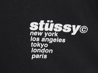 ステューシー ストロベリー イラスト プリント Tシャツ メンズ L 古着 ヘビーウェイト コットン イチゴ グラフィック アート ロゴ ブラック