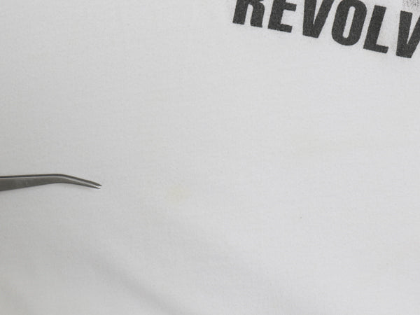 00s ビートルズ イラスト プリント Tシャツ メンズ S オールド アップル オフィシャル バンド ロック REVOLVER グラフィック モノトーン 白