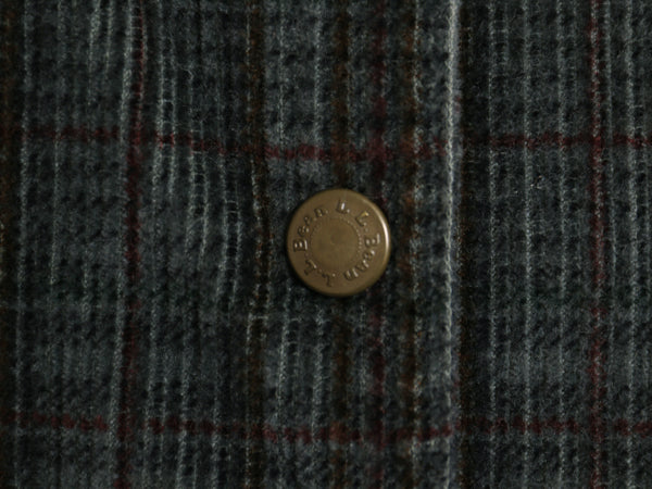 90s USA製 エルエルビーン 細畝 コーデュロイ ジャンパー スカート レディース M 古着 オールド チェック ひざ丈 ワンピース プルオーバー