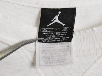 90s ★ ナイキ AIR JORDAN 11 EI マイケル ジョーダン プリント Tシャツ メンズ XL 古着 オールド 当時物 オフィシャル NBA バスケ 前V 白