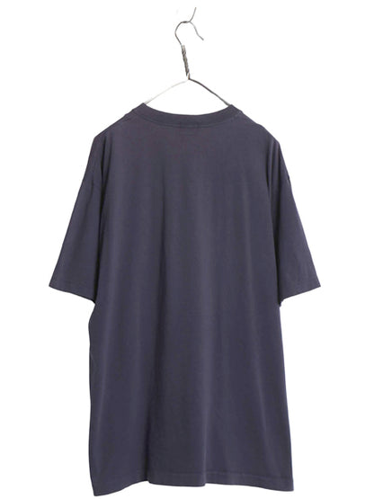 90s USA製 ジョッキー ポケット付き 無地 半袖 Tシャツ メンズ XL / 古着 オールド ポケT ブランク カットソー トップス 大きいサイズ 紺