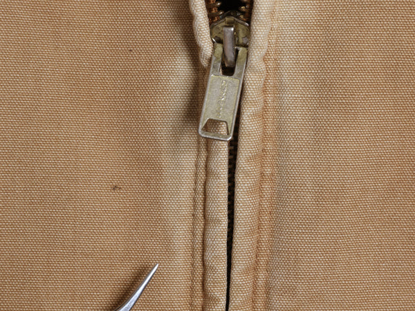 雰囲気系 USA製 カーハート アクティブ ジャケット メンズ L 程/ ワーク ダック パーカー 中綿 キルティング ライナー ブルゾン フルジップ