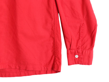 60s USA製 ★ マクレガー 3点留め ボタンダウン シャツ メンズ M / ヴィンテージ 長袖シャツ アイビー トラッド ボックス コットン 無地 赤