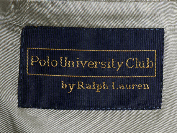 90s POLO UNIVERSITY CLUB ラルフローレン テーラード ジャケット メンズ L 程/ オールド ポロ ブレザー シルク ウール 千鳥格子 チェック