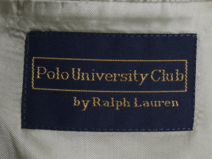 90s POLO UNIVERSITY CLUB ラルフローレン テーラード ジャケット メンズ L 程/ オールド ポロ ブレザー シルク ウール 千鳥格子 チェック