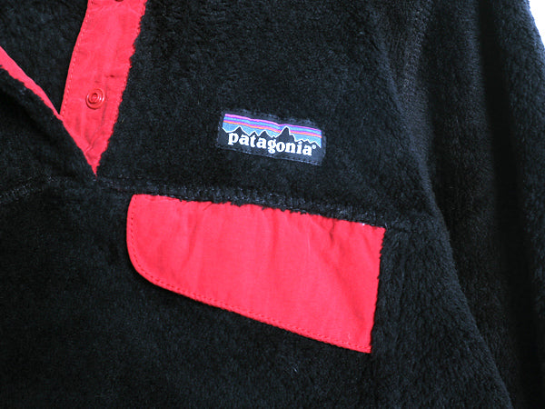 パタゴニア リツール スナップT プルオーバー ジャケット レディース XS / 古着 16年製 フリース アウトドア ブルゾン ハイネック ブラック