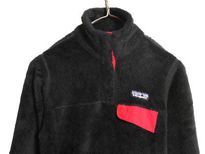 パタゴニア リツール スナップT プルオーバー ジャケット レディース XS / 古着 16年製 フリース アウトドア ブルゾン ハイネック ブラック