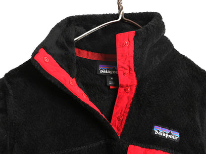 パタゴニア リツール スナップT プルオーバー ジャケット レディース XS / 古着 16年製 フリース アウトドア ブルゾン ハイネック ブラック
