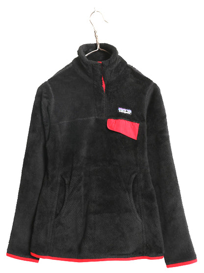 パタゴニア リツール スナップT プルオーバー ジャケット レディース XS / 古着 16年製 フリース アウトドア ブルゾン ハイネック ブラック