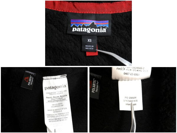 パタゴニア リツール スナップT プルオーバー ジャケット レディース XS / 古着 16年製 フリース アウトドア ブルゾン ハイネック ブラック