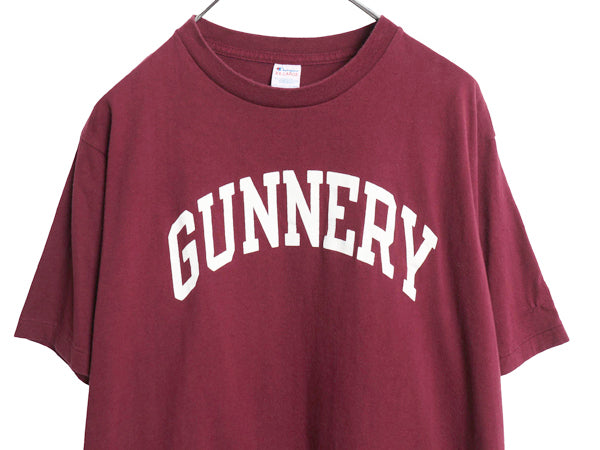 80s USA製 チャンピオン カレッジ プリント 半袖 Tシャツ メンズ XXL / 古着 ヴィンテージ シングルステッチ ヘビーウェイト 大きいサイズ