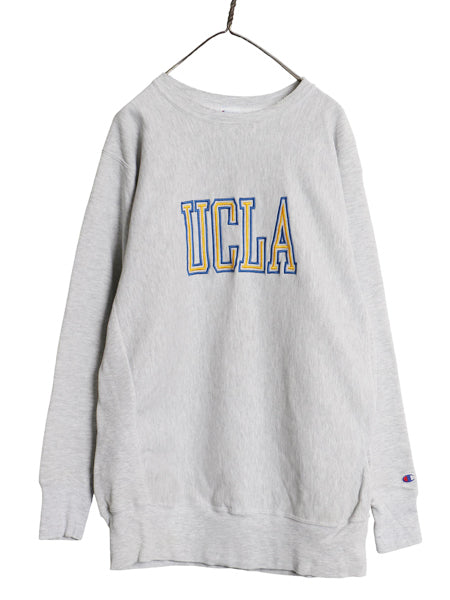 90s USA製 チャンピオン リバースウィーブ UCLA カレッジ 刺繍 スウェット メンズ XXL / オールド トレーナー 裏起毛 グレー 大きいサイズ