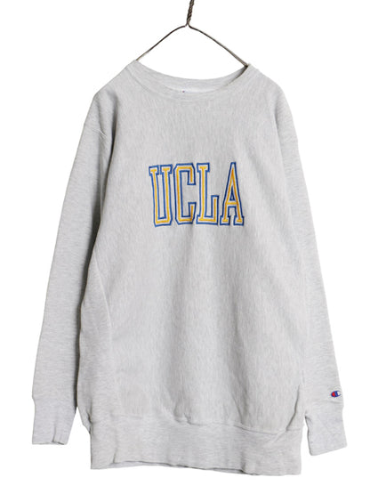 90s USA製 チャンピオン リバースウィーブ UCLA カレッジ 刺繍 スウェット メンズ XXL / オールド トレーナー 裏起毛 グレー 大きいサイズ