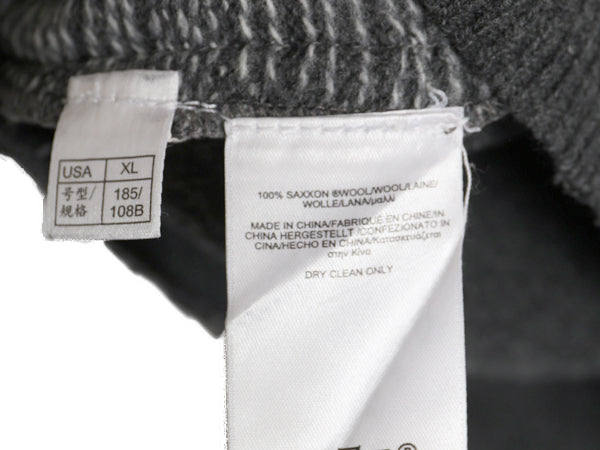 ブルックスブラザーズ サクソン ウール ショールカラー ニット セーター メンズ XL / 古着 チェック プルオーバー モノトーン 大きいサイズ