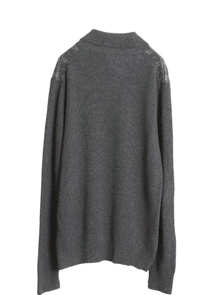 ブルックスブラザーズ サクソン ウール ショールカラー ニット セーター メンズ XL / 古着 チェック プルオーバー モノトーン 大きいサイズ