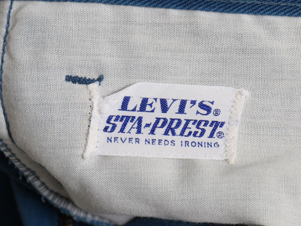 70s USA製 ★ リーバイス 517 BIG E スタプレ パンツ メンズ 32 28 ヴィンテージ カツラギ スラックス ストレート 42タロン ノータック 青