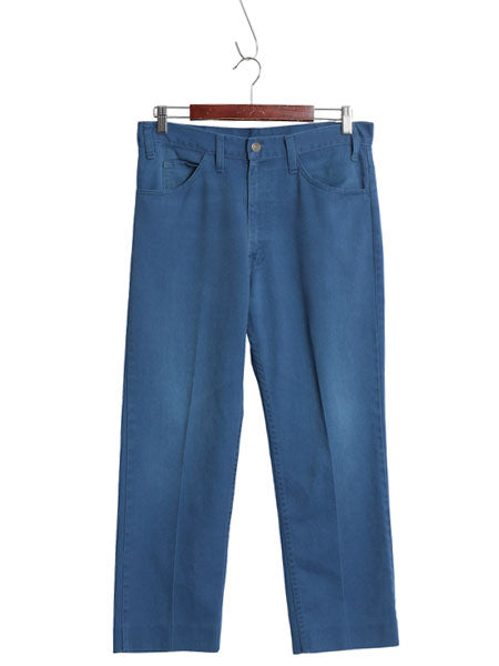 70s USA製 ★ リーバイス 517 BIG E スタプレ パンツ メンズ 32 28 ヴィンテージ カツラギ スラックス ストレート 42タロン ノータック 青