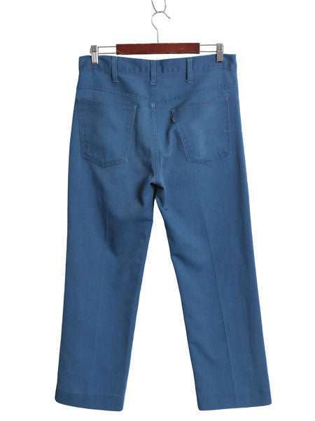 70s USA製 ★ リーバイス 517 BIG E スタプレ パンツ メンズ 32 28 ヴィンテージ カツラギ スラックス ストレート 42タロン ノータック 青