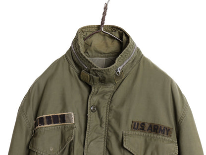 60s 1st モデル 米軍実物 US ARMY M-65 フィールド ジャケット MEDIUM 程 60年代 ヴィンテージ ミリタリー アーミー エポレット無し カーキ