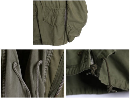 60s 1st モデル 米軍実物 US ARMY M-65 フィールド ジャケット MEDIUM 程 60年代 ヴィンテージ ミリタリー アーミー エポレット無し カーキ