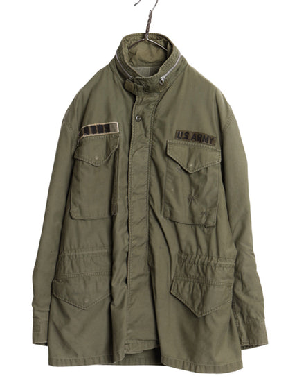 60s 1st モデル 米軍実物 US ARMY M-65 フィールド ジャケット MEDIUM 程 60年代 ヴィンテージ ミリタリー アーミー エポレット無し カーキ