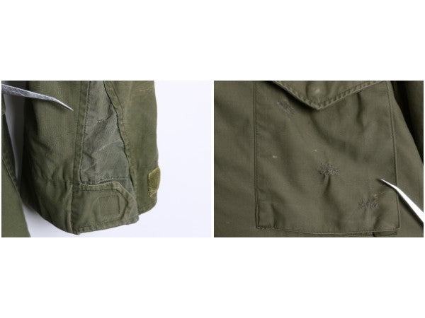 60s 1st モデル 米軍実物 US ARMY M-65 フィールド ジャケット MEDIUM 程 60年代 ヴィンテージ ミリタリー アーミー エポレット無し カーキ