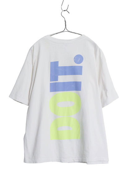 90s USA製 ナイキ 両面 プリント Tシャツ メンズ L / オールド 初期 銀タグ 当時物 シングルステッチ カットソー ヘビーウェイト コットン 