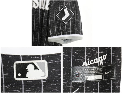 ホワイトソックス マイケル ジョーダン ベースボール シャツ メンズ XL MLB オフィシャル ナイキ ユニフォーム スウッシュ 大きいサイズ 黒