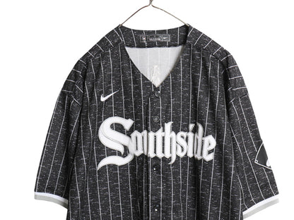 ホワイトソックス マイケル ジョーダン ベースボール シャツ メンズ XL MLB オフィシャル ナイキ ユニフォーム スウッシュ 大きいサイズ 黒