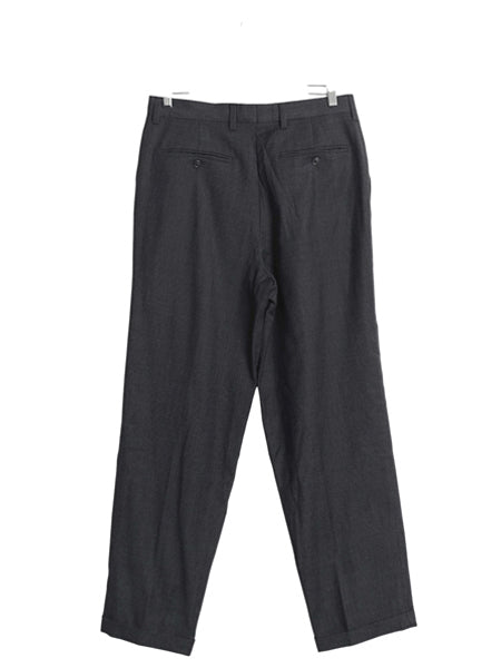 90s オールド ギャップ チェック ウール スラックス パンツ メンズ 32 32/ 古着 ストレート ツータック 千鳥格子 ギンガム モノトーン 黒