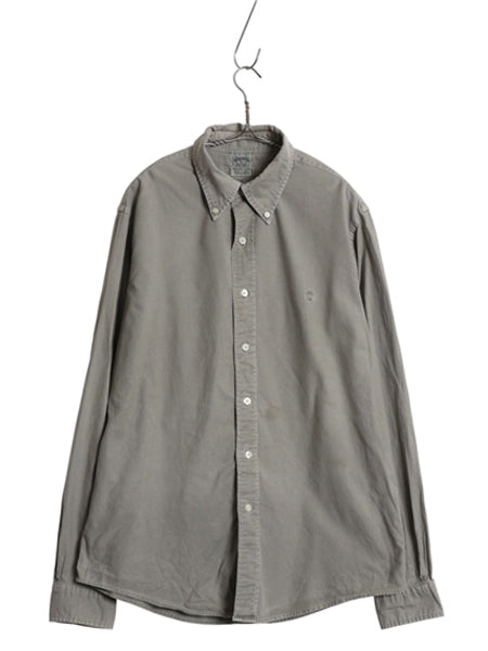 ブルックスブラザーズ 長袖 ボタンダウン シャツ メンズ L 長袖シャツ スーピマ コットン オックスフォード シンプル ワンポイント スリム