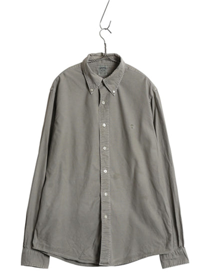 ブルックスブラザーズ 長袖 ボタンダウン シャツ メンズ L 長袖シャツ スーピマ コットン オックスフォード シンプル ワンポイント スリム