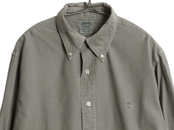 ブルックスブラザーズ 長袖 ボタンダウン シャツ メンズ L 長袖シャツ スーピマ コットン オックスフォード シンプル ワンポイント スリム