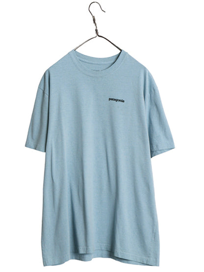 パタゴニア 両面 プリント 半袖 Tシャツ メンズ L / 19年製 アウトドア P6 ボックスロゴ バックプリント クルーネック カットソー シンプル