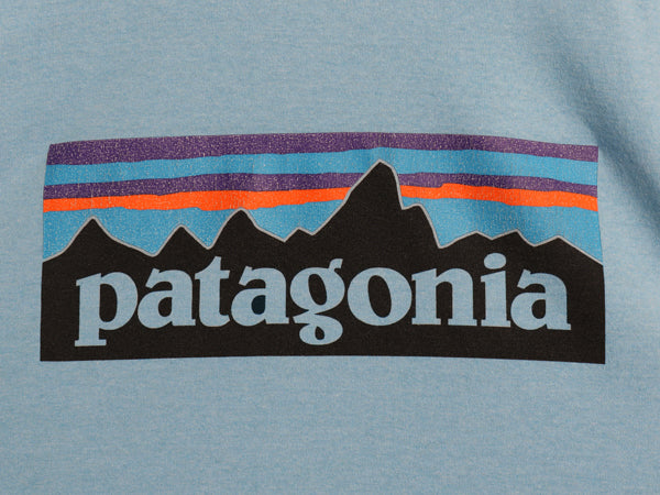 パタゴニア 両面 プリント 半袖 Tシャツ メンズ L / 19年製 アウトドア P6 ボックスロゴ バックプリント クルーネック カットソー シンプル