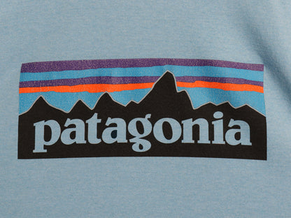 パタゴニア 両面 プリント 半袖 Tシャツ メンズ L / 19年製 アウトドア P6 ボックスロゴ バックプリント クルーネック カットソー シンプル