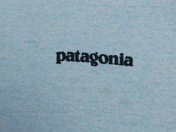 パタゴニア 両面 プリント 半袖 Tシャツ メンズ L / 19年製 アウトドア P6 ボックスロゴ バックプリント クルーネック カットソー シンプル