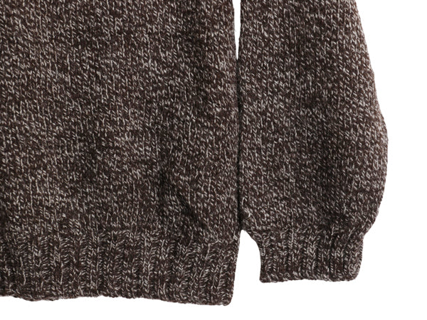 スコットランド製 フィルソン ヘリテージ 3ゲージ ウール セーター メンズ L / ローゲージ ニット シンプル きれいめ 無地 杢茶 アウトドア