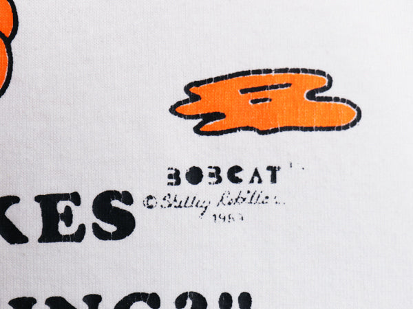 80s USA製 ジョーク キャラクター イラスト プリント Tシャツ メンズ L / 古着 ヴィンテージ グラフィック メッセージ シングルステッチ 白