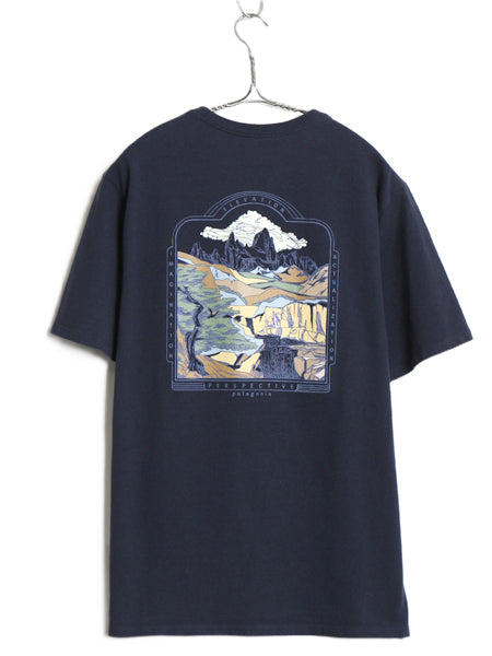 パタゴニア 両面 プリント 半袖 Tシャツ メンズ S 23年製 アウトドア グラフィック アート イラスト バックプリント カットソー 50周年記念