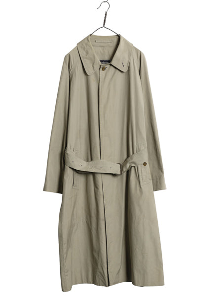 90s ★ バーバリー プローサム バルマカーン コート 38 メンズ M 程 ステンカラー スプリング コットン ポプリン 薄手 ベルト付き ベージュ